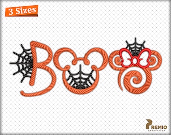 Halloween BOO  Embroidery Design, Boo Machine Embroidery Design, BOO Embroidery Designs, Boo Halloween Embroidery - Instant Download Files
