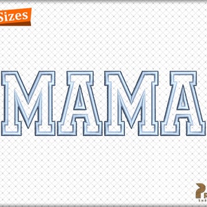 Diseño de bordado con apliques de mamá, diseño de bordado a máquina de mamá, diseño de bordado con apliques de mamá: 5 tamaños, descarga instantánea