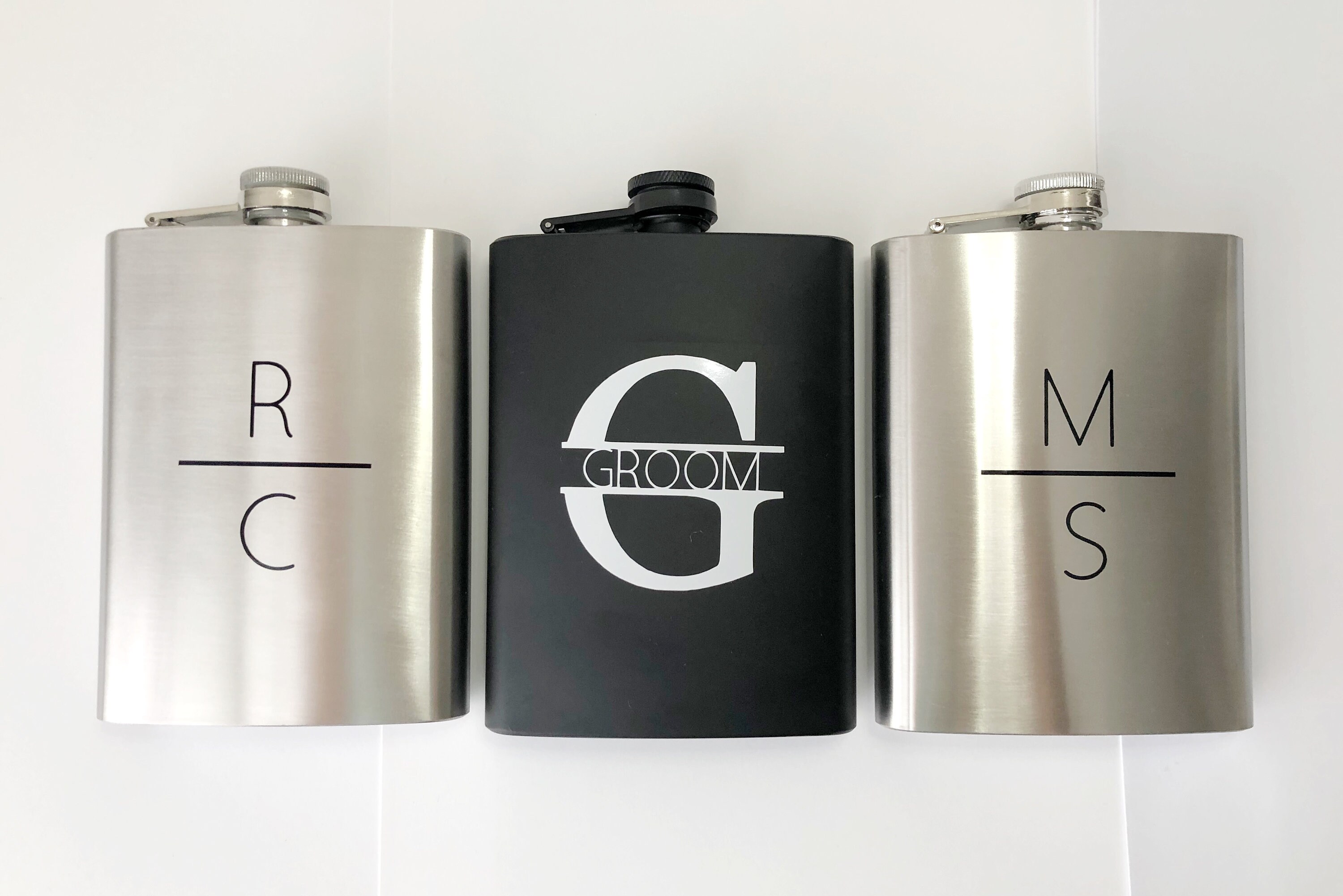 Personalized Groomsmen Flasks Etsy