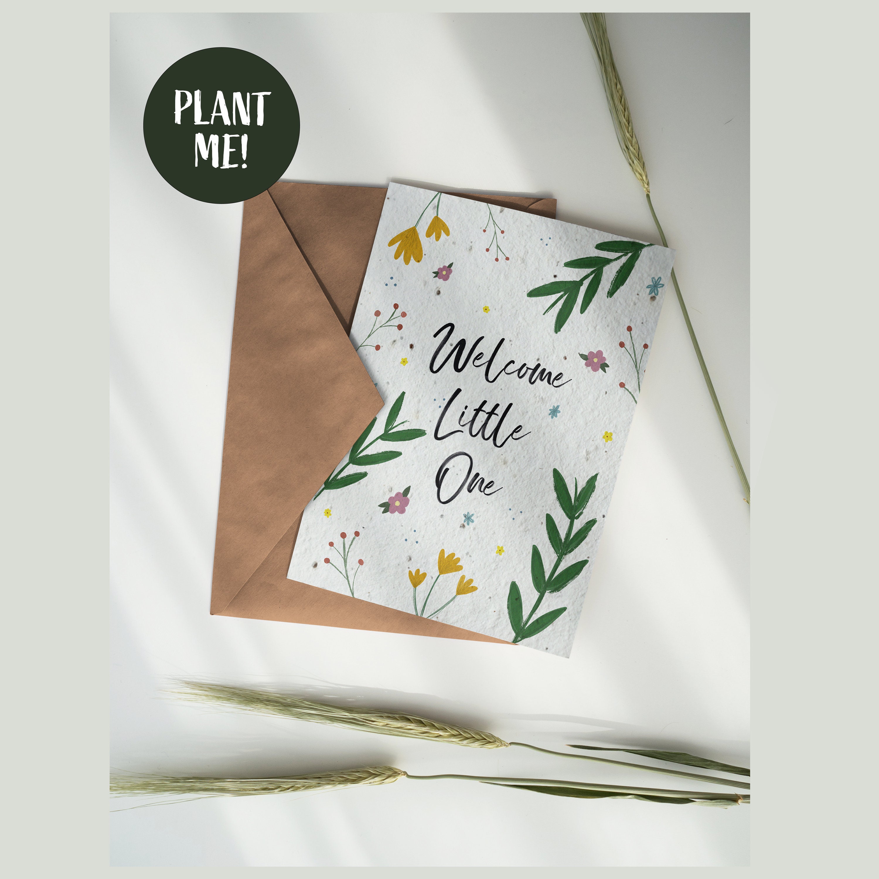 New Baby Plantable Card