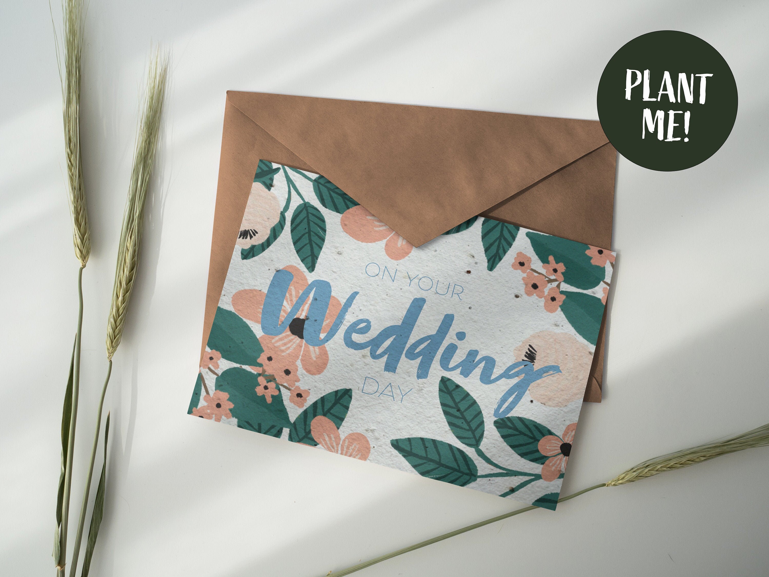 On your Wedding Day Plantable Card
