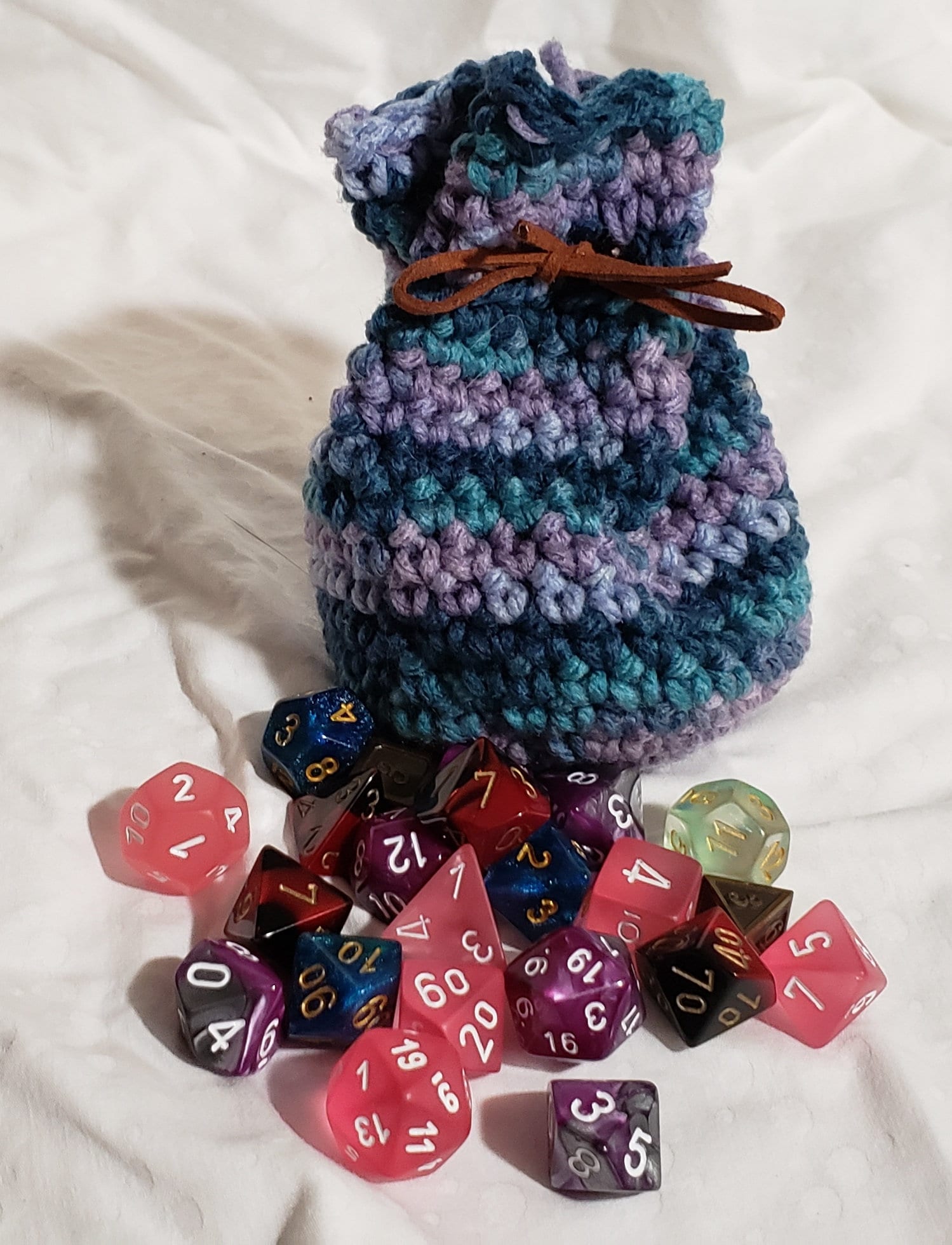 Acrylic Crochet Tabletop Dice Bag Etsy