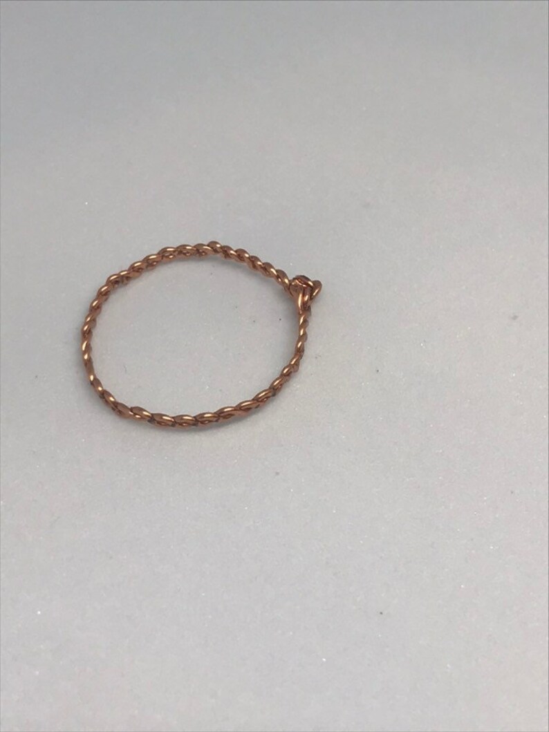 US size 9.5 women/'s ring gold ring silver ring simple ring minimalist ring gold rings for women dainty Copper wire bead ring