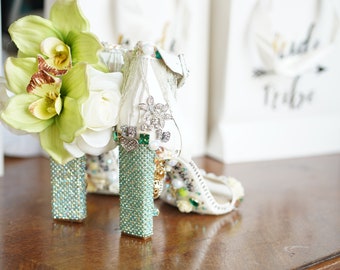 Aangepaste strass schoenen