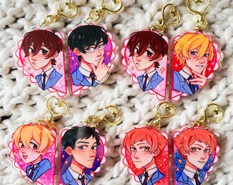 Ouran Host Club Matching Magnetic Keychains, Mix and Match!