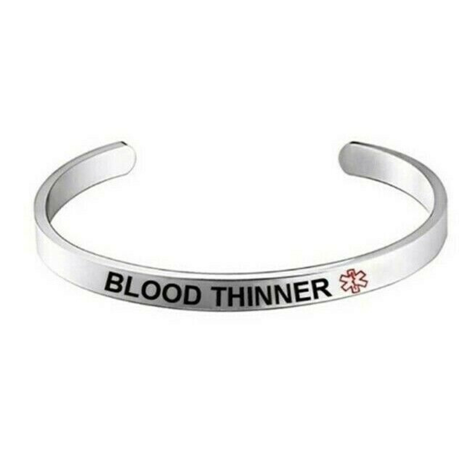 Blood Thinner Warfarin Medical Alert Bracelet Stainless Steel Etsy