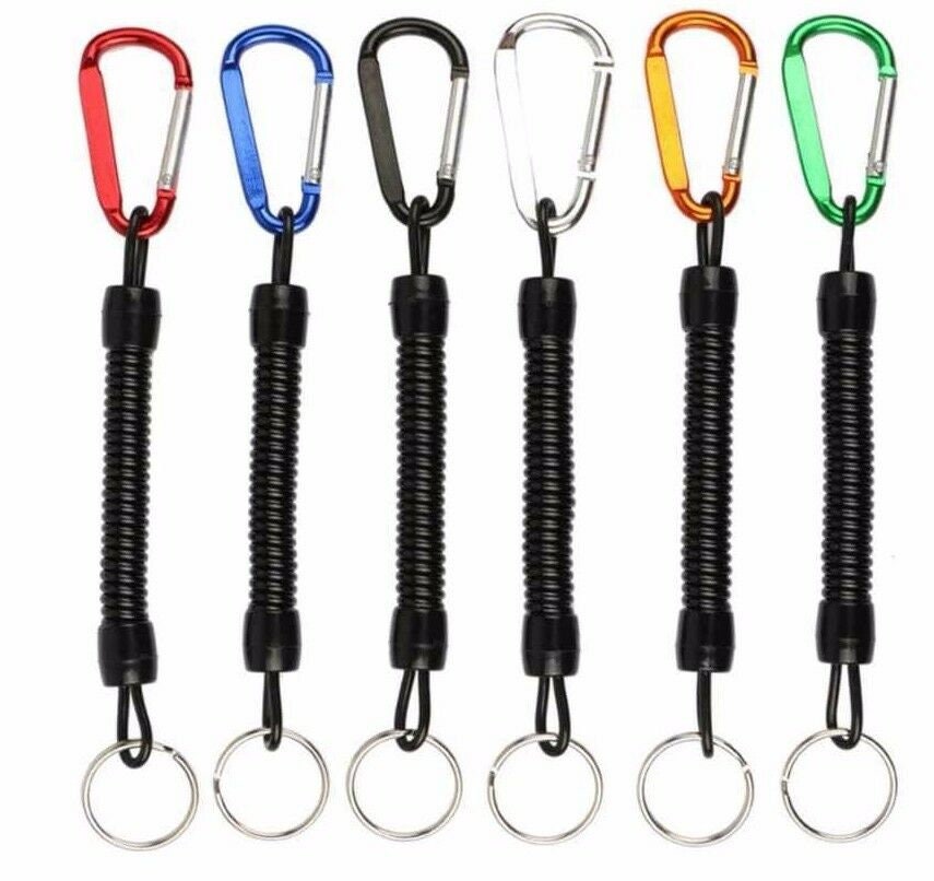 Security Key Chain Holder Safety Coil Carabiner Rope Tool Etsy
