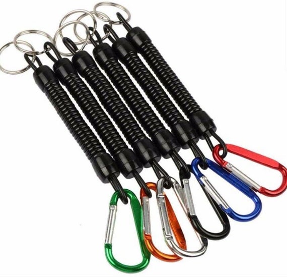 Fish Shaped Carabiner Clip Clasp Spring Hook Keyring Camping Carabina Karabiner