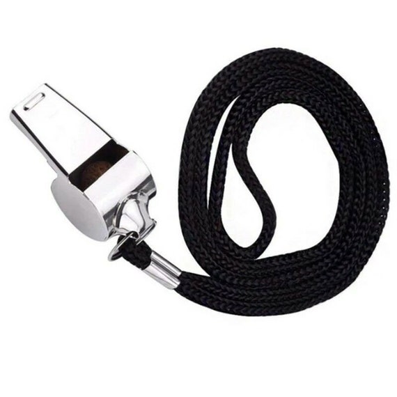 2X METAL REFEREE WHISTLE WITH KEY RING SPORTS SCHOOL FOOTBALL RUGBY OUTDOOR UK