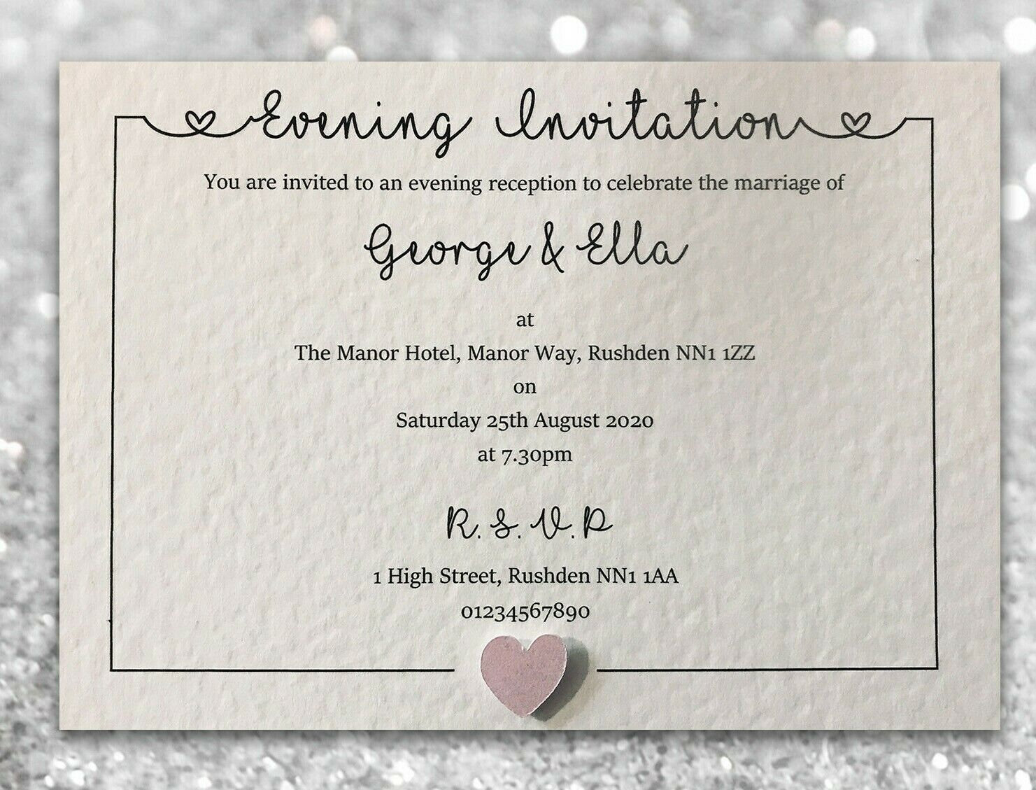 10-wedding-invitations-evening-invites-personalized-handmade-etsy