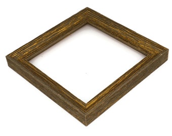 Khaki Green and Gold Rustic Picture Frame, Choice of Size and Shape, Modern, Simple, Minimal - 210504.