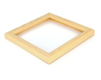 Natural Clear Finish Picture Frame, Choice of Size and Shape, Modern, Simple, Minimal, 210301