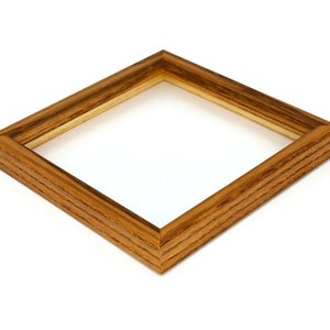 Honey Oak Picture Frame, Choice of Size and Shape, Modern, Simple, Minimal, 210317