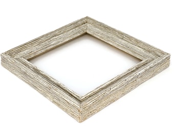 Light Gray Barn Wood Picture Frame, Choice of Size and Shape, Modern, Rustic, 210319