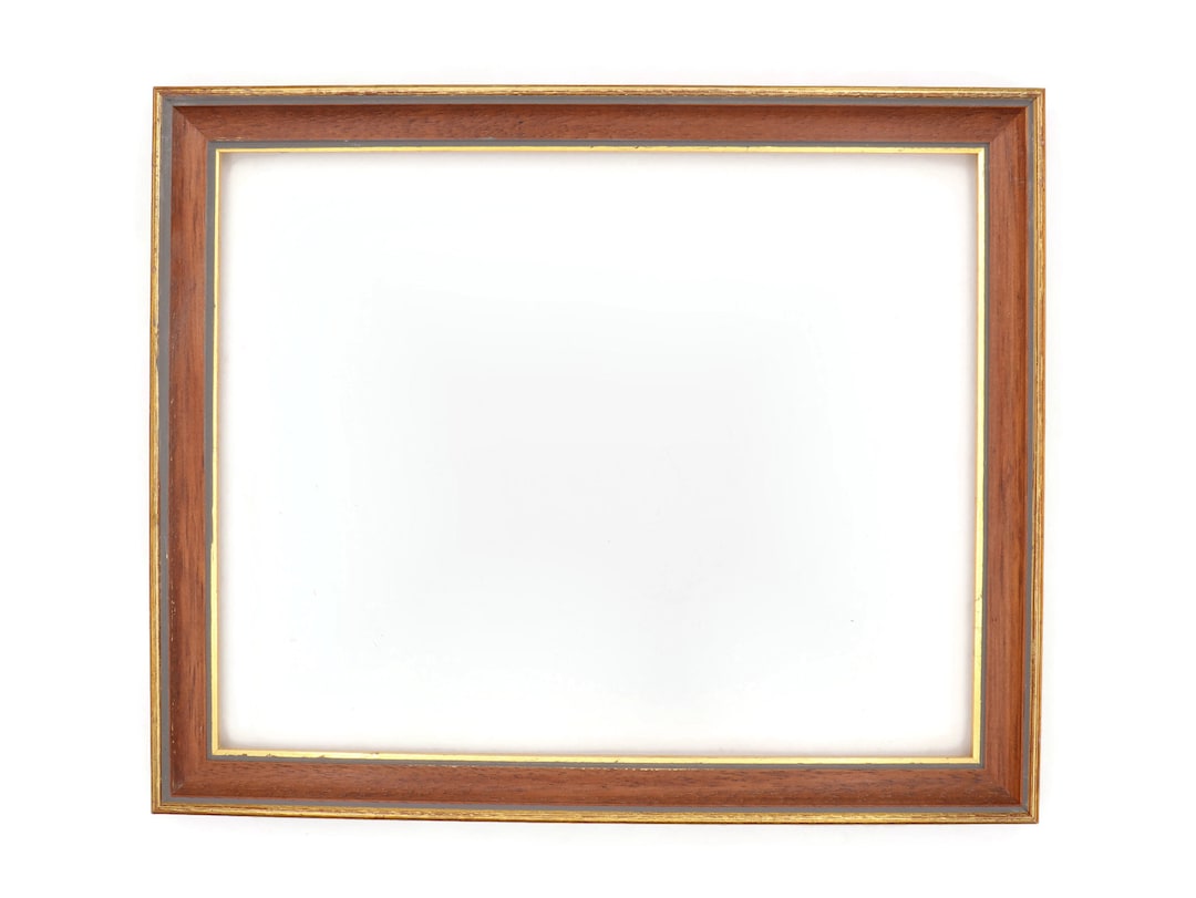 Vintage Antiqued Gold and Red Chestnut Frame, 8x10 Picture Frame, Free ...