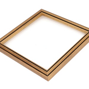English Chestnut Picture Frame with Black Grooves, Traditional, Simple, Minimal, 220508