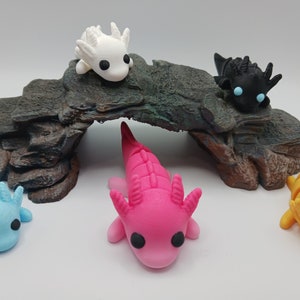 Baby Axolotls | Articulated Toy | Desk Toy | Adorable | Fidget Toy | ADHD