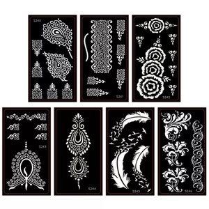 Stick on Henna Stencils. X2. Easy to Use Henna Stencils, Can Also Be ...
