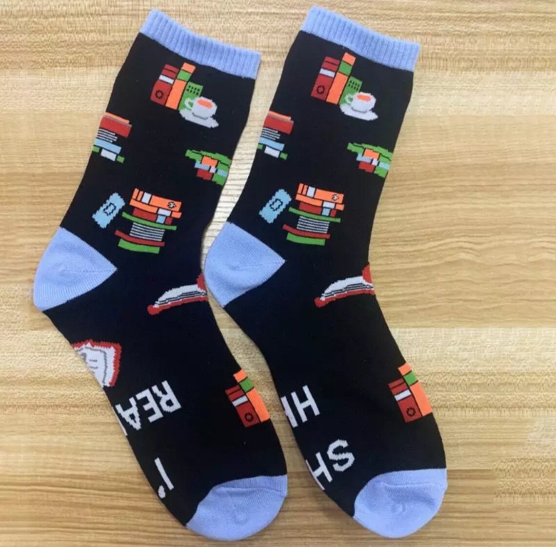 Shhh I'm Reading. Novelty Socks Bookworm/book Lover Gift Etsy