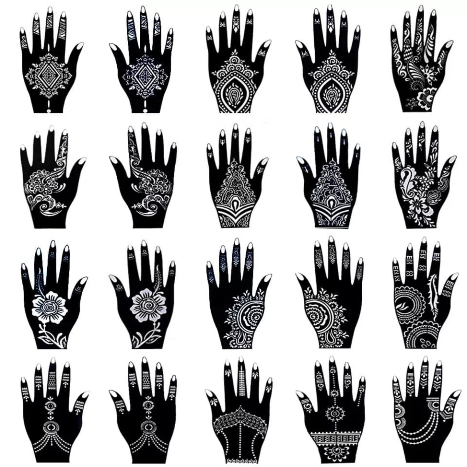Stick On Henna Stencils X2 Easy To Use Henna Stencils Can Also Be stick-on-henna-stencils-x2-easy-to-use-henna-stencils-can-also-be