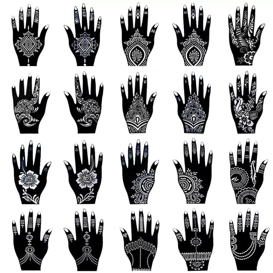 Stick On Henna Stencils X2 Easy To Use Henna Stencils Can Also Be stick-on-henna-stencils-x2-easy-to-use-henna-stencils-can-also-be