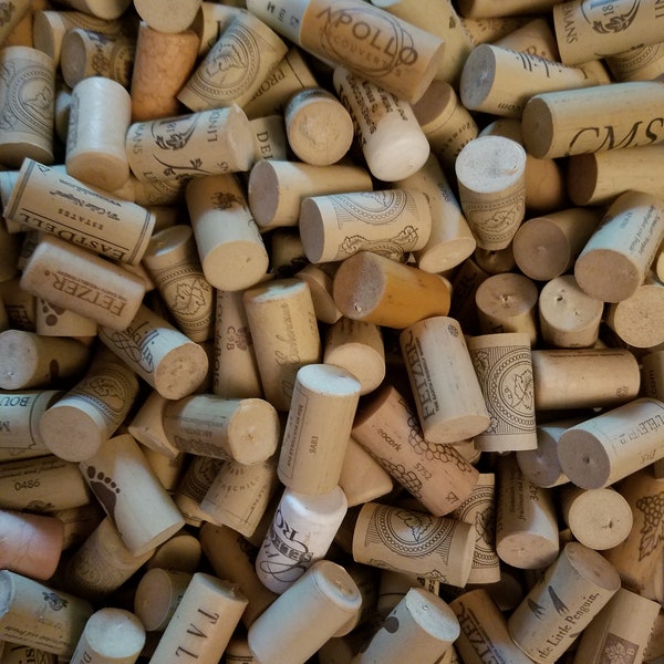 50 / 100 - Used Synthetic Wine Corks, Recycled For Crafts