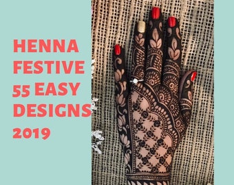 Henna Festive 55 Easy Designs 2019 eBook Vol-I