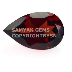10Pcs Natural Garnet Faceted Gemstones - 7x5mm Pear Shape Garnet Stone - Loose Garnet Faceted Stone - AAA Garnet 7x5mm Gemstone Wholesale