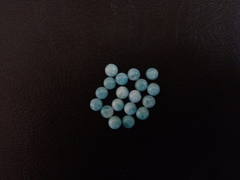 AAA Larimar Round Cabochon 6MM-7MM-8MM 100/% Natural Larimar Round Cabochon Loose Gemstone Round larimar gemstone for ring and Jewellery
