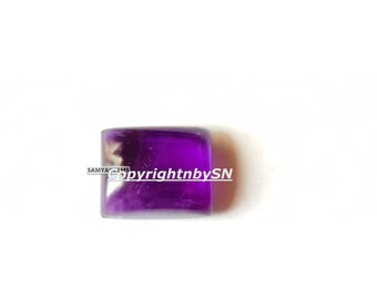 AAA Purple Amethyst Rectangle Cabochon - 18X15 MM Amethyst Rectangle Flat Back Cabs , Square Gemstones Cabochons For Making Jewelry
