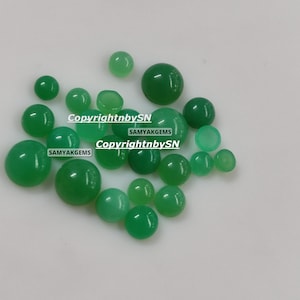 AAA Quality Chrysoprase 2mm Round Melee Gemstones Wholesale Green Chrysoprase Cabs For Jewelry Wholesale 2mm Round Cabochons Flat Back