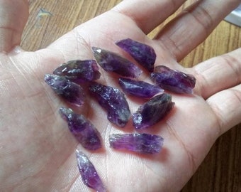 Lange Natürliche Afrikanische Amethyst Scheiben: Ungeschliffene Rohe Amethyst Kristalle