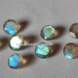 High Grade Labradorite 2mm -3mm Gemstones - Loose Faceted Labradorite Cut Stones - 3mm Labradorite Round Gemstone Lot -Blue Fire Labradorite