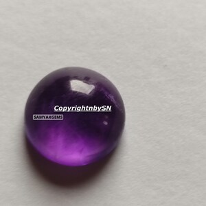 10Pcs Amethyst Round Cabochon 4mm 6mm Loose Gemstones Purple Amethyst Round Loose Gemstones Wholesale Lot image 3