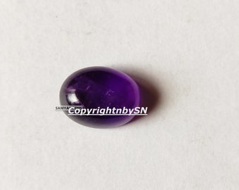 AAA Purple Amethyst Oval Cabochon - 20X15 MM Amethyst Oval Flat Back Cabs , Oval Gemstones Cabochons For Making Jewelry