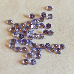 Natural Tanzanite High Quality 3mm Round Faceted Losse Gemstone - 10Pcs Loose Tanzanite Wholesale Cut Stones