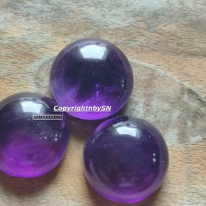 10Pcs Amethyst Round Cabochon 4mm 6mm Loose Gemstones Purple Amethyst Round Loose Gemstones Wholesale Lot image 7