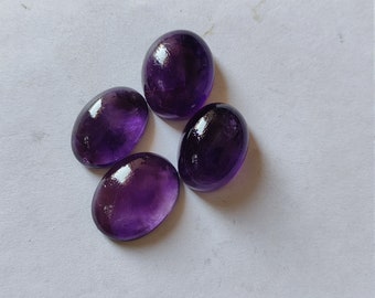 Natural Amethyst Oval Cabochon -7x5mm Amethyst Oval Cabs , Loose Cabochons , AAA Quality Semi Precious Gemstones Lot