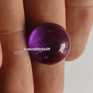 10Pcs Amethyst Round Cabochon 4mm 6mm Loose Gemstones Purple Amethyst Round Loose Gemstones Wholesale Lot image 2