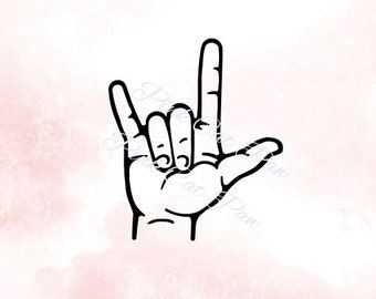 Asl I Love You Svg Etsy Asl I Love You Svg Etsy
