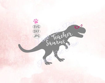 Download Teacher Saurus Svg Etsy