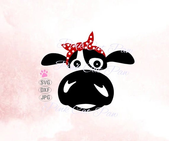 Download Cow Svg Heifer Svg Cow Bandana Svg Cow Face Svg Cow Etsy
