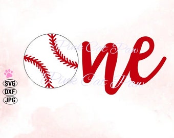 One Baseball Svg, I'm One Svg, Baseball Svg, BaseBall Birthday Svg, Softball Svg, Sport Svg, Grunge Baseball Svg, Files for Cricut