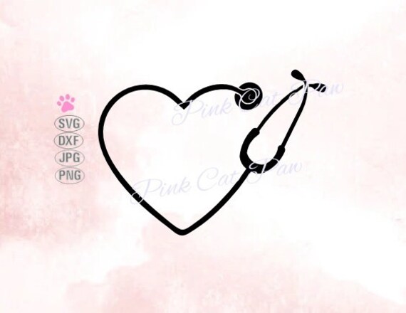 Download Stethoscope Svg Nurse Svg Heart Stethoscope Svg Nurse Love Etsy