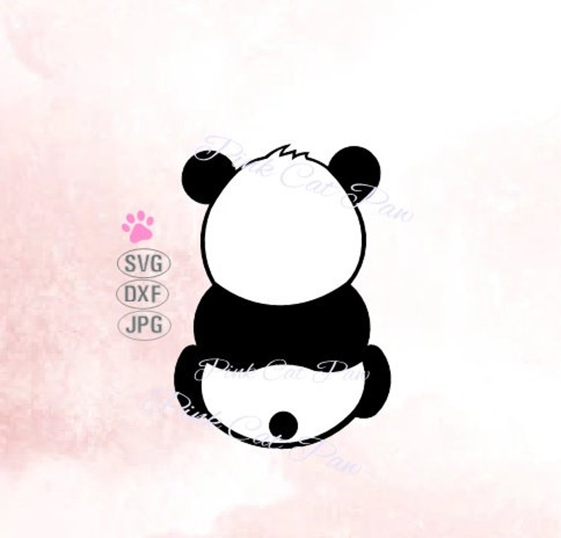 Download Panda SVG Baby Panda Svg Panda Back Svg Cute Panda Svg | Etsy
