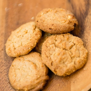 Peanut Butter Cookies, massive peanut butter flavor, peanuts, crunchy, chewy, good!