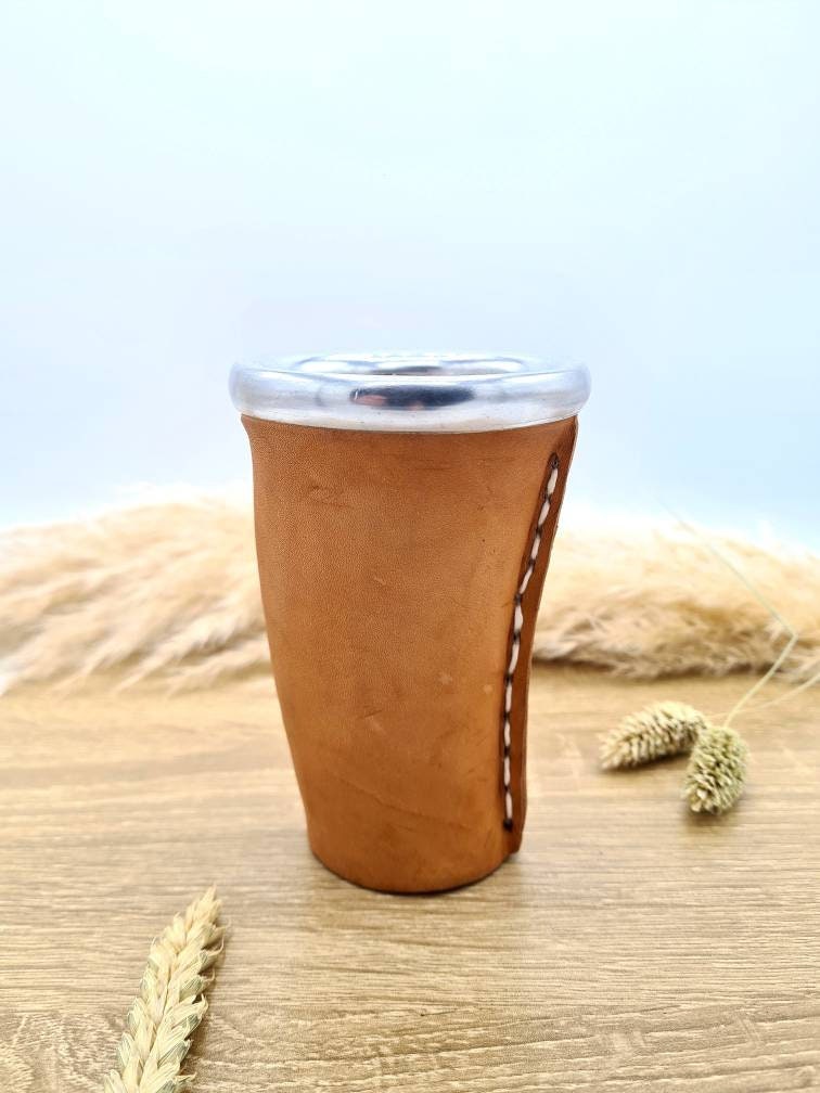 Calebasse en Cuir - Spécial Maté Froid Téréré