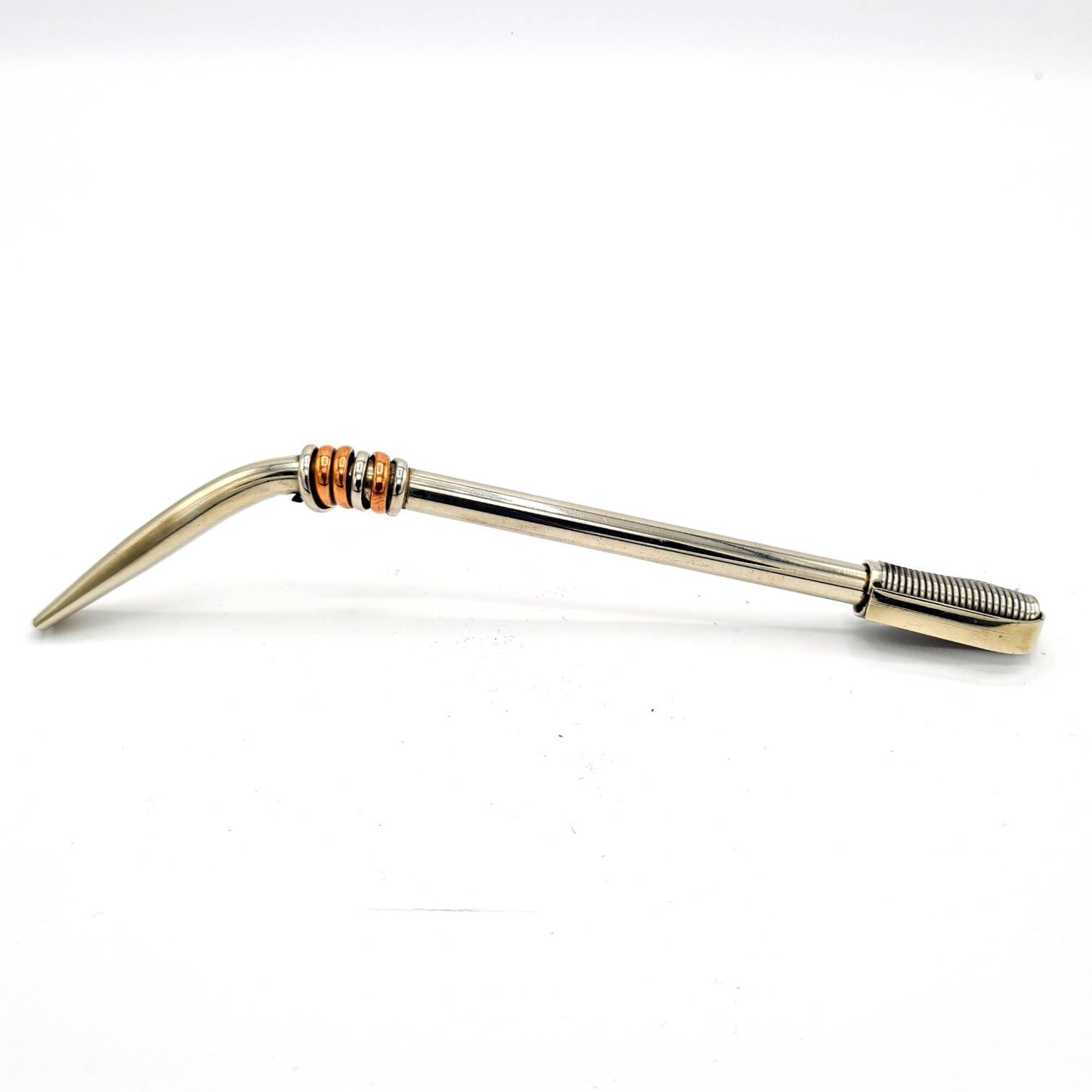 Bombilla Maté Alpaca avec Bague en Cuivre | Paille Filtrante Inaya Maté