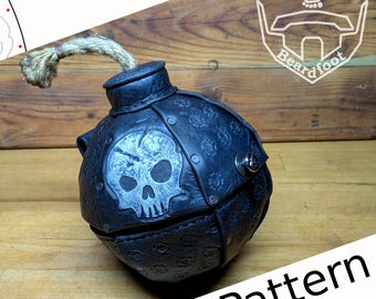 Digital Leather Banger Bag PATTERN