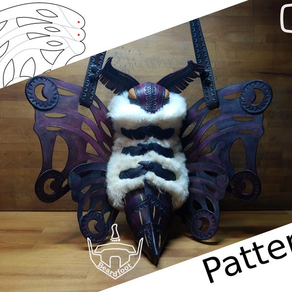 Digital Moth Mother Bag PATTERN - Nature Set